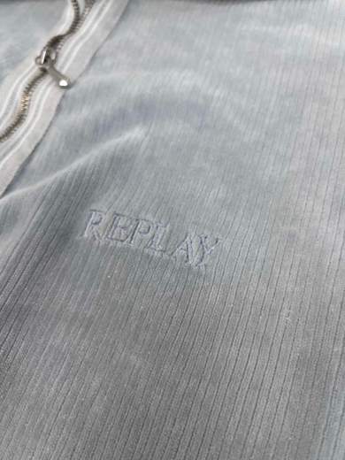 REPLAY Ridgey Ridged Polo Sweater