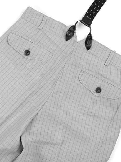 RINOMATA SARTORIA GIGOLE Pantaloni Swing a scacchi stile Anni Cinquanta