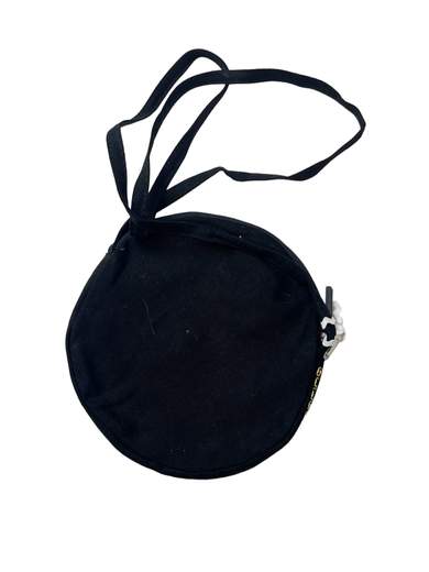 FORNARINA AEFB036 Thinker Black Canvas Bag with Strap 100% Made in Italy