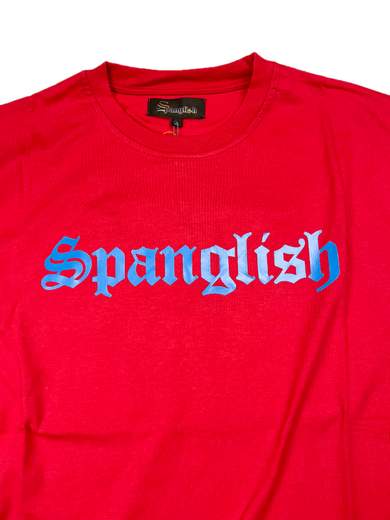 SPANGLISH SPAU231A No se habla ínglès T-Shirt a manica lunga