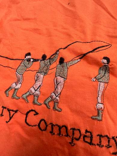 GIGOLÈ ARCHIVE Henry Company T-Shirt ML con pescatore