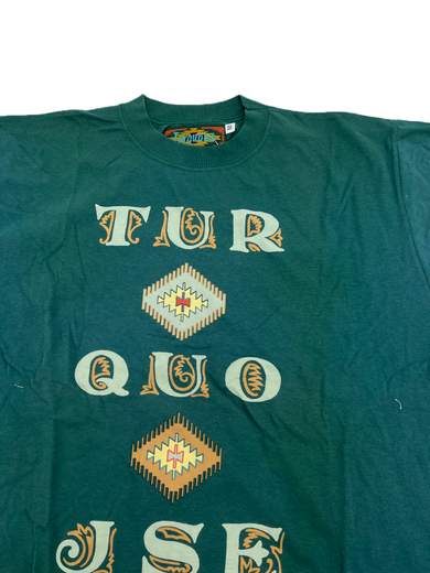 TURQUOISE Tur Tee Eighties Short T-Shirt