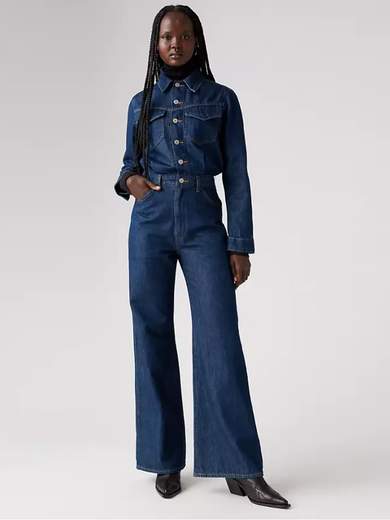 LEVI’S A8647-0001 Western Denim Jumpsuit