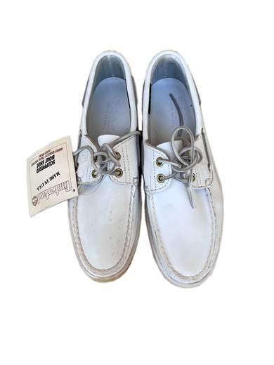 TIMBERLAND White Boat Shoes 75061 Scuppered Made in U.S.A.