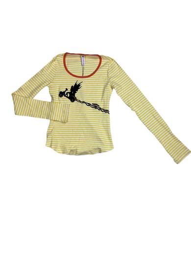 FORNARINA Kisha T-Shirt a righe manica lunga