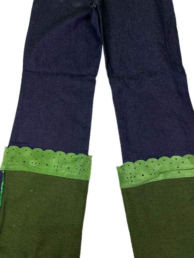 FORNARINA Wait Jeans a zampa lavaggio Green Tea