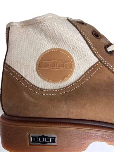 CULT CL885681F18 Scarpe vintage in tela/pelle Steel Toe