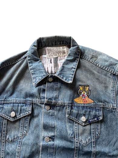 GIGOLÈ RELAB Tiger Mask 1 Denim Jacket