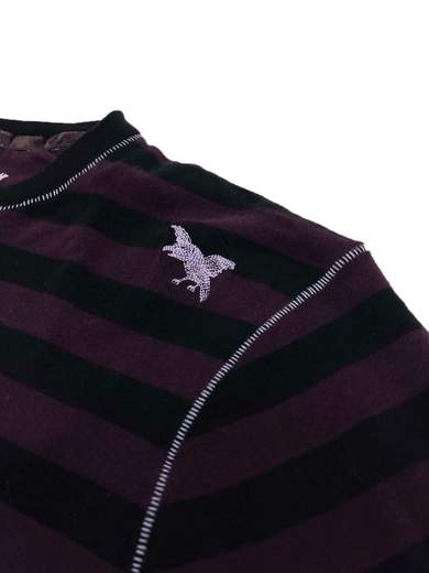 GURU 072GU315205 T-Shirt a righe con manica lunga