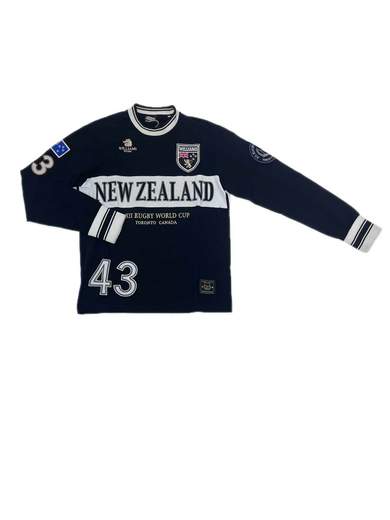 WILLIAMS WILSON Sportive New Zealand Polo T-Shirt a manica lunga