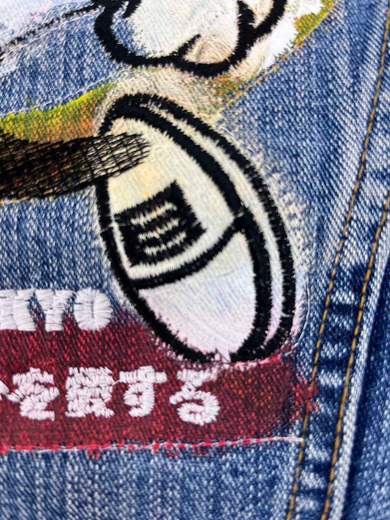 GIGOLÈ RELAB Denim Jacket with Computer/Floppy Disk (Shinjuku 1994)