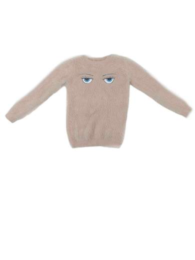 GIGOLÈ ARCHIVE Flurry Eyes maglione peloso con occhi