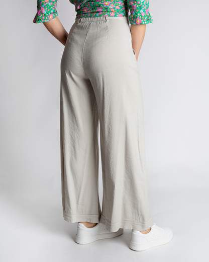 pantalone largo lino