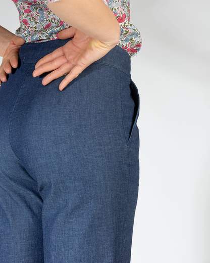 pantalone largo 2 tasche