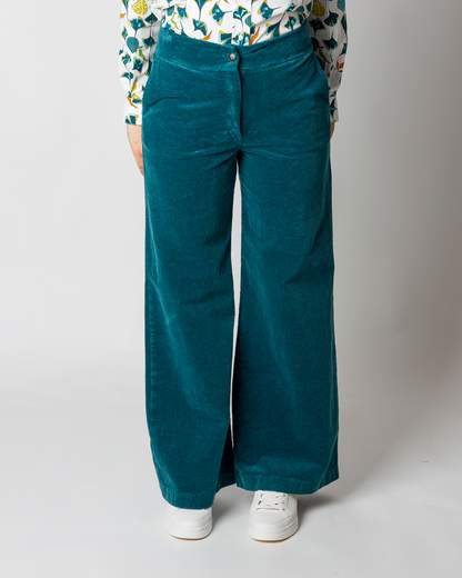 pantalone largo  velluto