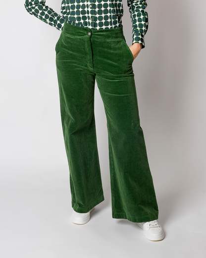 pantalone largo  velluto