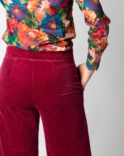 pantalone largo  velluto