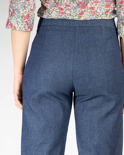 pantalone largo 2 tasche