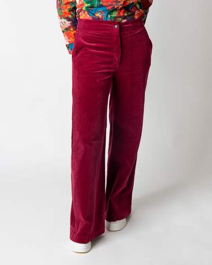 pantalone largo  velluto