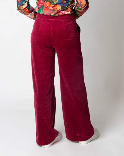 pantalone largo  velluto