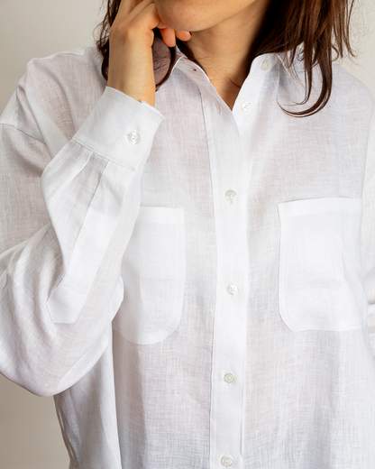 camicia over 100% lino