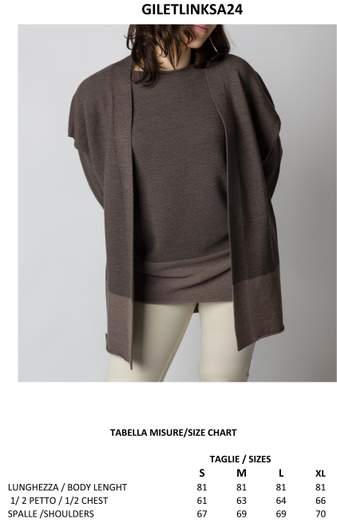 gilet links bicolore