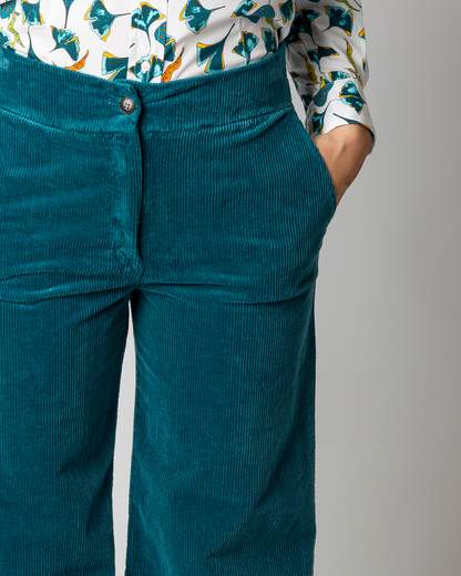 pantalone largo  velluto