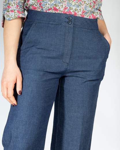 pantalone largo 2 tasche