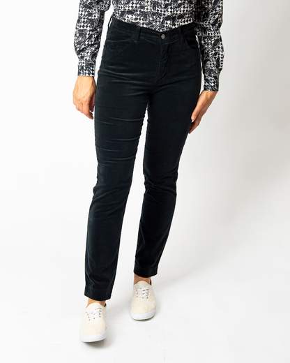 pantaloni capri velluto liscio