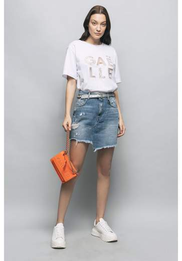 Gaelle Paris Gonna In Denim Donna Gbdp17118