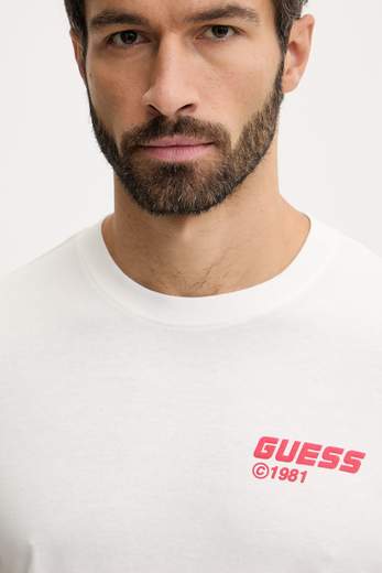 Guess Lauro Cn Ss T-shirt Uomo Z6ri12 I3z14