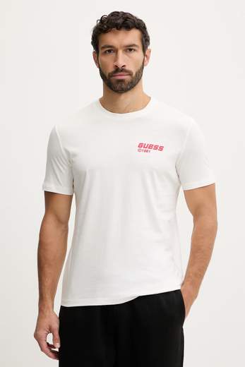Guess Lauro Cn Ss T-shirt Uomo Z6ri12 I3z14