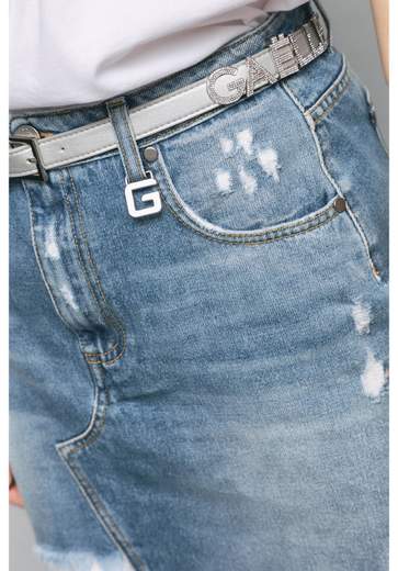 Gaelle Paris Gonna In Denim Donna Gbdp17118