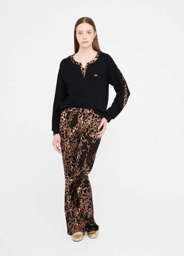 Liu Jo Pantalone Tessuto Donna Tf5127 Js182