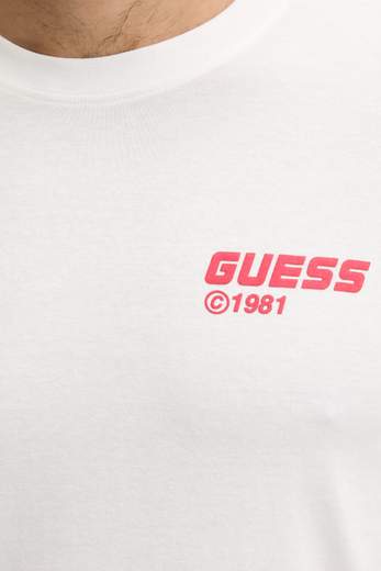 Guess Lauro Cn Ss T-shirt Uomo Z6ri12 I3z14