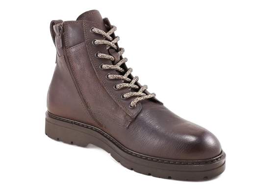 Stivaletti Anfibi Uomo NEROGIARDINI in pelle robusta di qualità e look grintoso elegante - I501001U