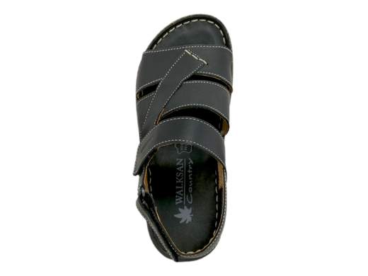 Scopri i Sandali Uomo Walksan 55230/88 in morbido nabuk caffè e pelle nera, con doppia regolazione a strappo, comodi e leggeri, su Laporta Calzature. Acquista ora!<br /><br />I Sandali Uomo Walksan 55230/88, disponibili su Laporta Calzature, offrono il massimo comfort grazie alla morbida tomaia in nabuk caffè e pelle nera. <br />Questi sandali sono dotati di una pratica regolazione a strappo sul collo del piede e di un cinturino posteriore con chiusura a strappo, che garantiscono una calzata perfetta e regolabile. <br />Il sottopiede, realizzato in pelle, è estremamente morbido per offrire un comfort prolungato, mentre il fondo in poliuretano leggero e flessibile assicura stabilità e leggerezza. <br />Ideali per affrontare le giornate più calde, sia in città che in vacanza, questi sandali sono Made in Italy, sinonimo di qualità artigianale. <br />Rinnova il tuo look estivo con questi sandali confortevoli, acquista ora su Laporta Calzature!