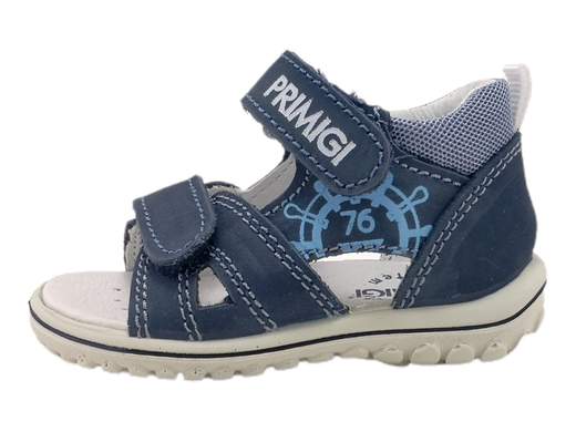 Sandalo Primigi 3860622: avventure comode ai primi passi!<br />Tomaia e cinturino regolabili in nabuk, plantare imbottito e suola flessibile per il massimo comfort.