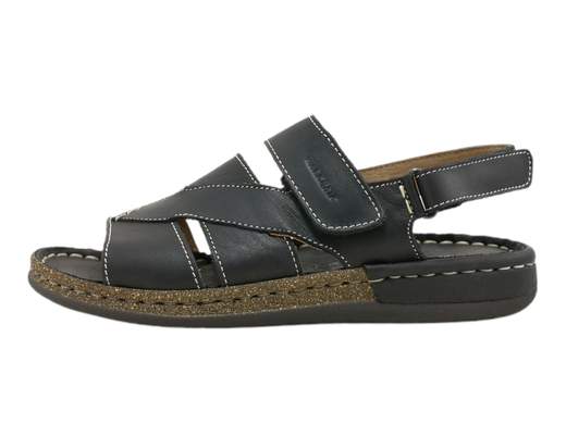 Scopri i Sandali Uomo Walksan 55230/88 in morbido nabuk caffè e pelle nera, con doppia regolazione a strappo, comodi e leggeri, su Laporta Calzature. Acquista ora!<br /><br />I Sandali Uomo Walksan 55230/88, disponibili su Laporta Calzature, offrono il massimo comfort grazie alla morbida tomaia in nabuk caffè e pelle nera. <br />Questi sandali sono dotati di una pratica regolazione a strappo sul collo del piede e di un cinturino posteriore con chiusura a strappo, che garantiscono una calzata perfetta e regolabile. <br />Il sottopiede, realizzato in pelle, è estremamente morbido per offrire un comfort prolungato, mentre il fondo in poliuretano leggero e flessibile assicura stabilità e leggerezza. <br />Ideali per affrontare le giornate più calde, sia in città che in vacanza, questi sandali sono Made in Italy, sinonimo di qualità artigianale. <br />Rinnova il tuo look estivo con questi sandali confortevoli, acquista ora su Laporta Calzature!