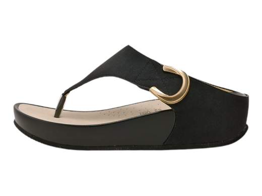 Ciabatta infradito donna Grunland CI 2578 C9DIRA con zeppa 4 cm, fascia regolabile a strappo e sottopiede in pelle imbottito. Comfort e leggerezza.<br /><br />Le ciabatte infradito donna Grunland CI 2578 C9DIRA uniscono praticità e stile in un mix che rende ogni passo più leggero. La tomaia in ecopelle, impreziosita da un elegante accessorio dorato, dona un tocco raffinato a una calzatura pensata per l’uso quotidiano.<br /><br />La fascia che avvolge il piede è regolabile a strappo, così puoi adattare la calzata in un attimo, senza compromessi sulla comodità. Il sottopiede in pelle imbottito accompagna la camminata con morbidezza, trasformando anche le giornate più intense in esperienze leggere.<br /><br />La zeppa di 4 cm, ultraleggera e con suola antiscivolo, garantisce stabilità e agilità in ogni situazione: dal tempo libero alle vacanze estive, queste ciabatte sono sempre la scelta giusta.<br /><br />Con Grunland ai piedi, la comodità è assicurata e lo stile non manca mai.<br /><br />Scoprile subito e lasciati conquistare dal comfort intelligente!