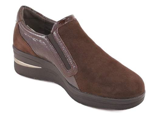 Sneakers con zip laterale Donna SUSIMODA comode eleganti con zeppa - L304.016