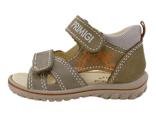 Sandalo Primigi 3860600: avventure comode ai primi passi!<br />Tomaia e cinturino regolabili in nabuk, plantare imbottito e suola flessibile per il massimo comfort.