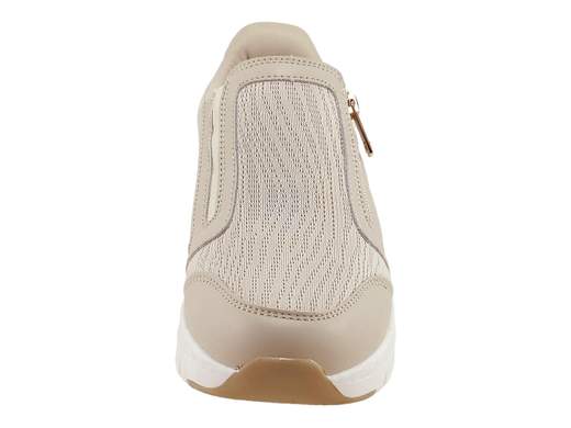 Sneakers Giselle Tessuto Traforato e Strass Beige Donna Donna Serena - 146029DM