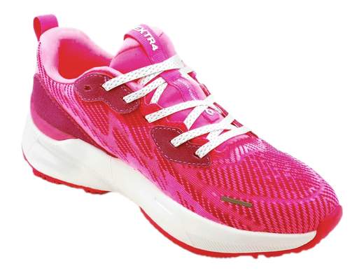 Sneakers donna EXTR4 Kaizen 7705511 fuxia: tecnologia avanzata, comfort assoluto e suola ammortizzante con grip eccezionale. Scoprile ora su Laporta Calzature! <br /><br />Se cerchi performance e stile, le EXTR4 Kaizen 7705511 sono la scelta perfetta! <br />Il tessuto tecnico evoluto assicura asciugatura rapida e freschezza duratura, mentre il sottopiede Rapid-tech in EVA ammortizza ogni passo offrendo il massimo supporto. <br />La suola in phylon-gomma, iper-ammortizzante e ultra stabile, garantisce un grip impareggiabile, perfetto per affrontare qualsiasi sfida urbana. Extra in comfort, extra in stile! <br />Disponibili ora su Laporta Calzature: non lasciartele sfuggire!
