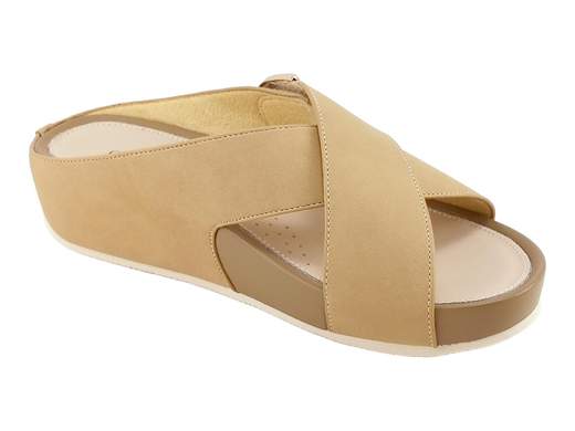 Ciabatte Zeppa C9Dira Ecopelle Cuoio Donna Grünland - CI3116