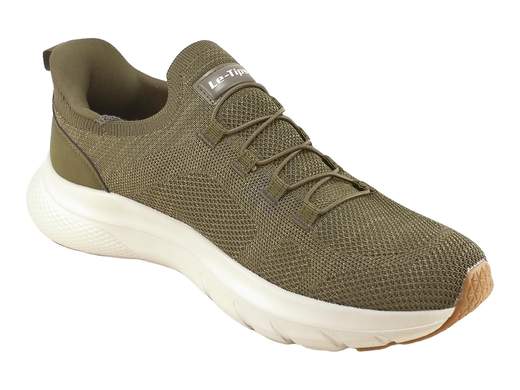 Sneakers Slip-In Tessuto Traspirante Verde Uomo Le-Tips - 707