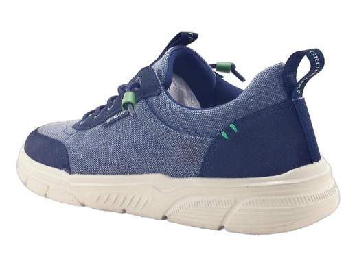 Sneakers Grunland uomo in tela e camoscio, con lacci elastici e sottopiede estraibile. Comode, fresche e perfette per l’estate!<br /><br />Vuoi delle sneakers da infilare al volo senza rinunciare a stile e comfort? Ecco le Grunland SC 4577 M4BITT: leggere, fresche e perfette per affrontare l’estate con passo sicuro.<br /><br />La tomaia in tela traspirante con dettagli in pelle scamosciata dà un tocco sportivo ma curato, mentre i lacci elastici permettono una calzata rapida tipo slip-on, adattandosi a ogni piede senza stress.<br /><br />Dentro trovi il sottopiede RE-SOFT: imbottito, estraibile e traspirante, per un comfort che dura tutta la giornata e una igiene sempre al top. Il fondo platform da 3 cm in poliuretano è flessibile, antiscivolo e leggerissimo: praticamente ti dimentichi di averle addosso.<br /><br />Perfette per il lavoro, il tempo libero o una passeggiata estiva con stile. Dai, infila il piede e… non toglierle più!