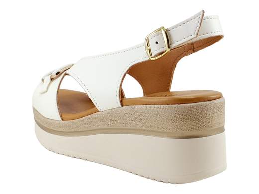 Sandalo Zeppa Slingback Ecopelle Donna Cinzia Soft - CA32884 001