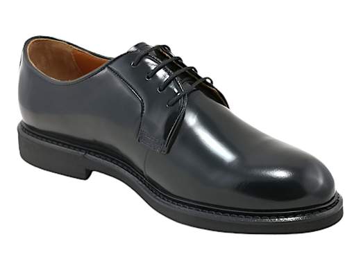 Stringata uomo classica NeroGiardini in pelle spazzolata, ideale per abito da cerimonia o ufficio formale con suola in gomma comfort e punta arrotondata. Prodotto Made in Italy.