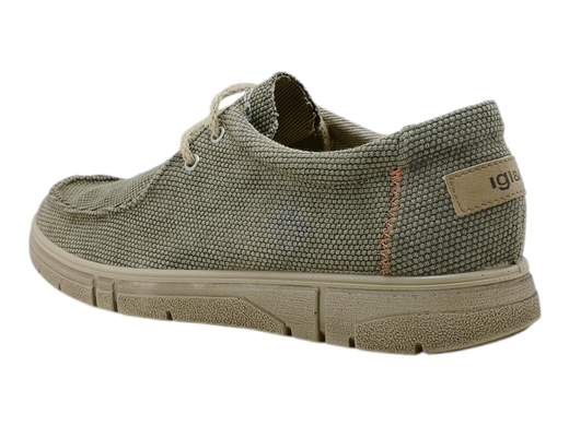 Scopri le Stringate Uomo IGI&CO 5619822 Ben in tessuto cotton vintage color militare, fresche e comode, su Laporta Calzature. Acquista ora!<br /><br />Le Stringate Uomo IGI&CO 5619822 Ben, disponibili su Laporta Calzature, offrono stile e freschezza per l’uso urbano, anche durante le giornate più calde. <br />Realizzate in morbido tessuto cotton vintage color militare, queste scarpe presentano un design elegante con allacciatura a due fori e lacci in corda, oltre alla caratteristica cucitura a vaschetta sulla parte anteriore. <br />Il sottopiede estraibile in pelle garantisce comfort e traspirabilità, rendendole perfette per lunghe passeggiate o l'uso quotidiano. <br />Orgogliosamente Made in Italy, rappresentano la qualità e l’artigianalità italiana. <br />Aggiungi un tocco di stile fresco al tuo guardaroba, acquista ora su Laporta Calzature!